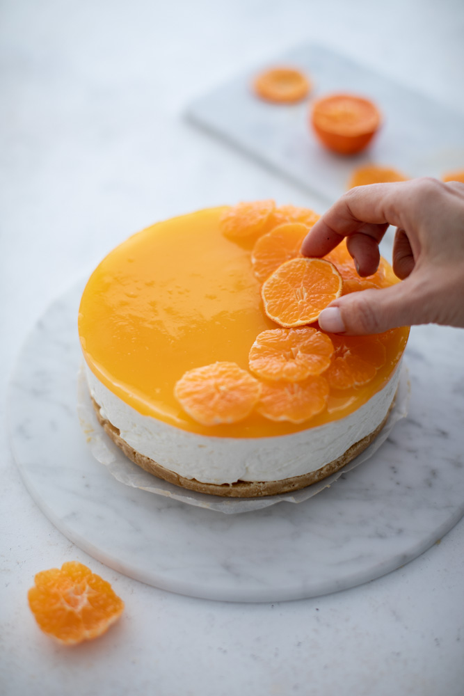Cheesecake (no bake) al mandarino