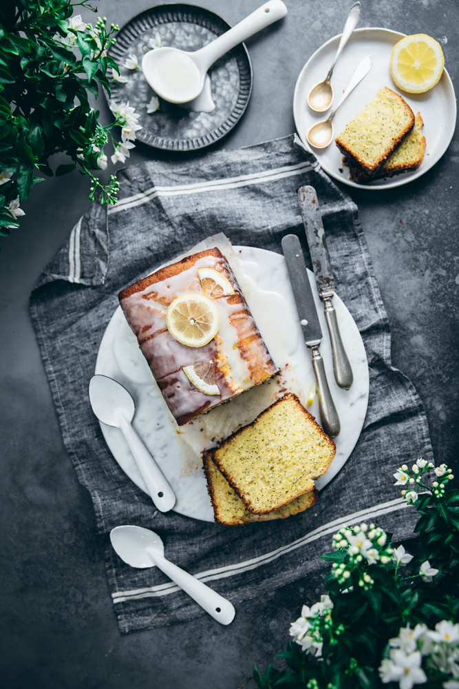 Plumcake al limone e semi di papavero con l’inzuppo