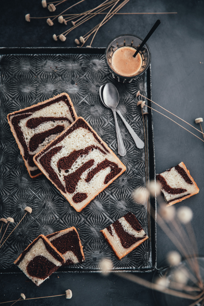 Pan brioche in cassetta yogurt e cacao