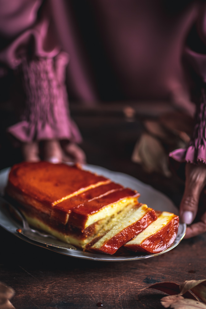 Cake flan al limone e caramello