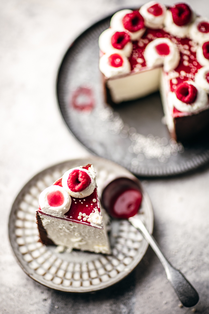 Cheesecake San Valentino mascarpone e lamponi